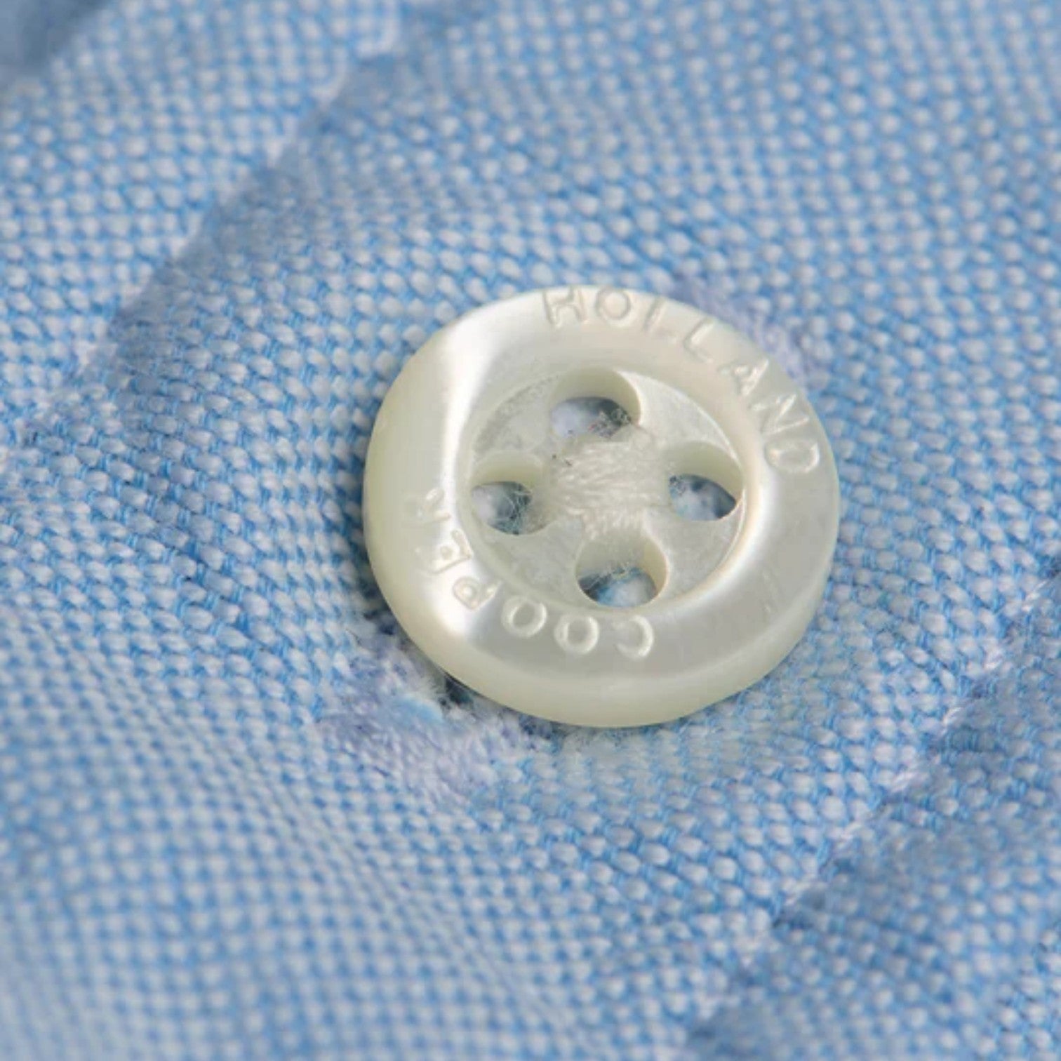 Holland Cooper Men's Classic Shirt Oxford Shirt Sky Blue