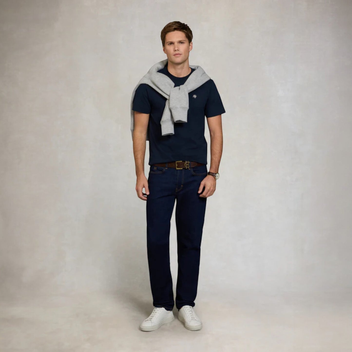 Holland Cooper Men's Crew Neck T-Shirt Ink Navy