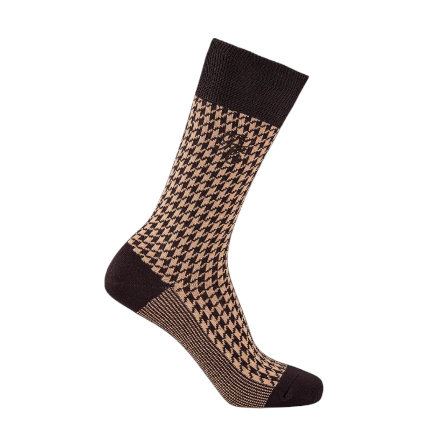 Holland Cooper Sock Gift Box Chocolate Houndstooth