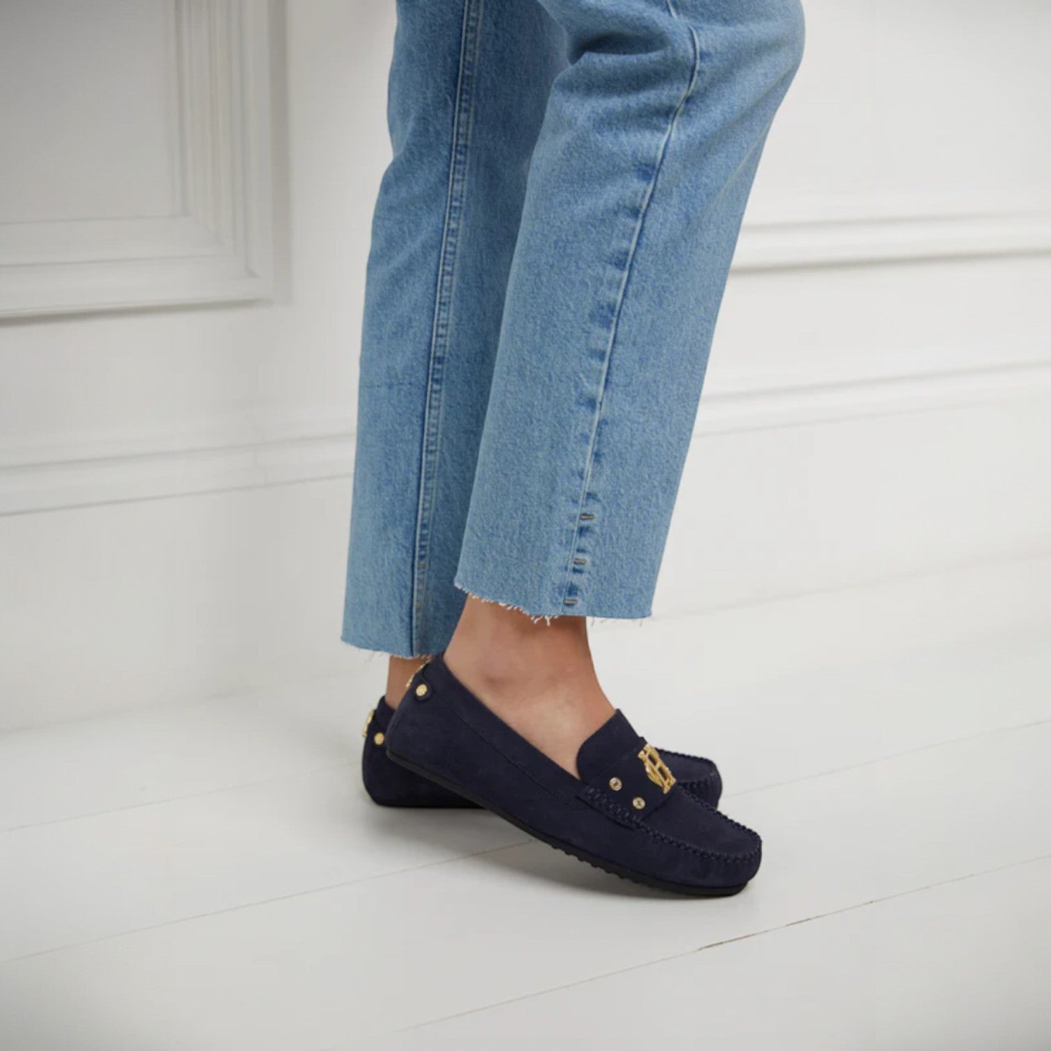 Holland Cooper The Driving Loafer Ink Navy