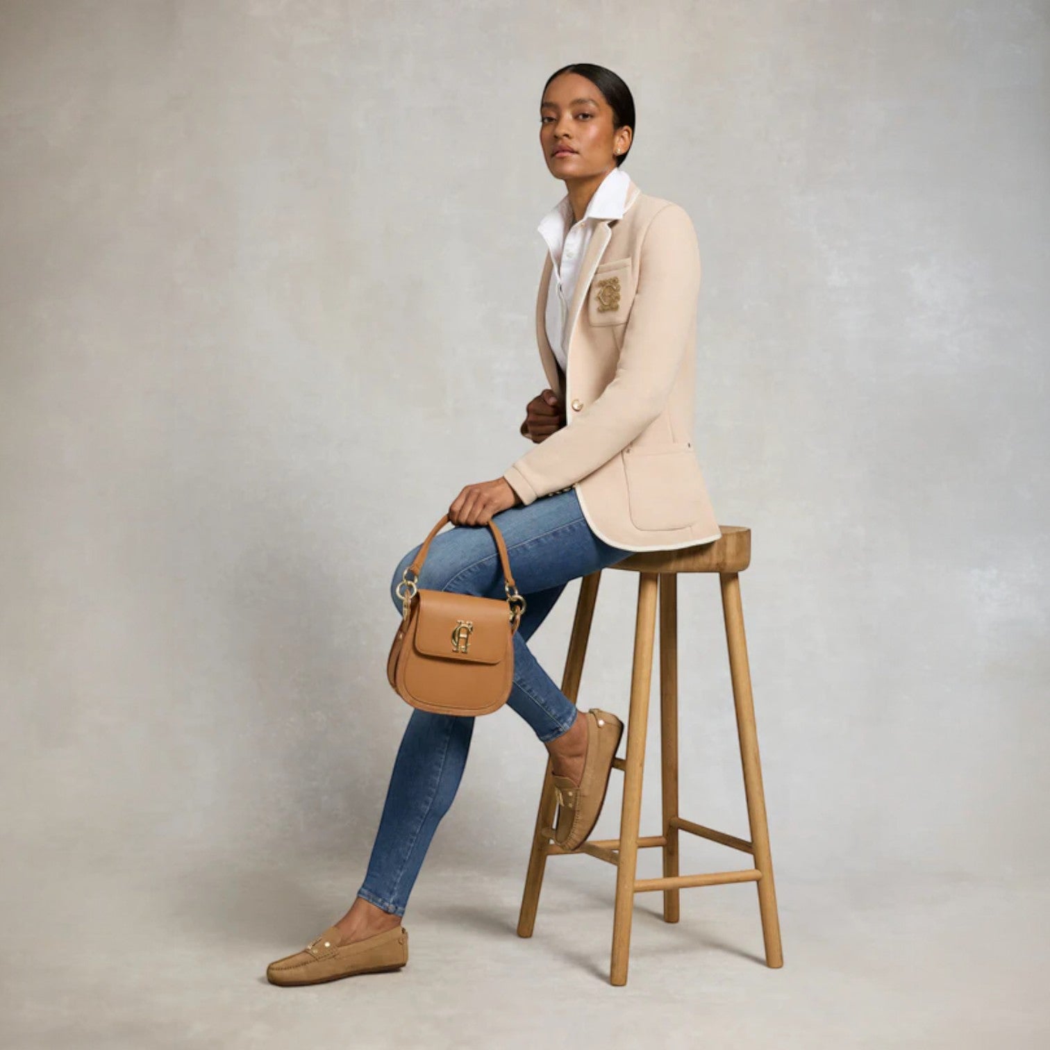 Holland Cooper The Driving Loafer Taupe