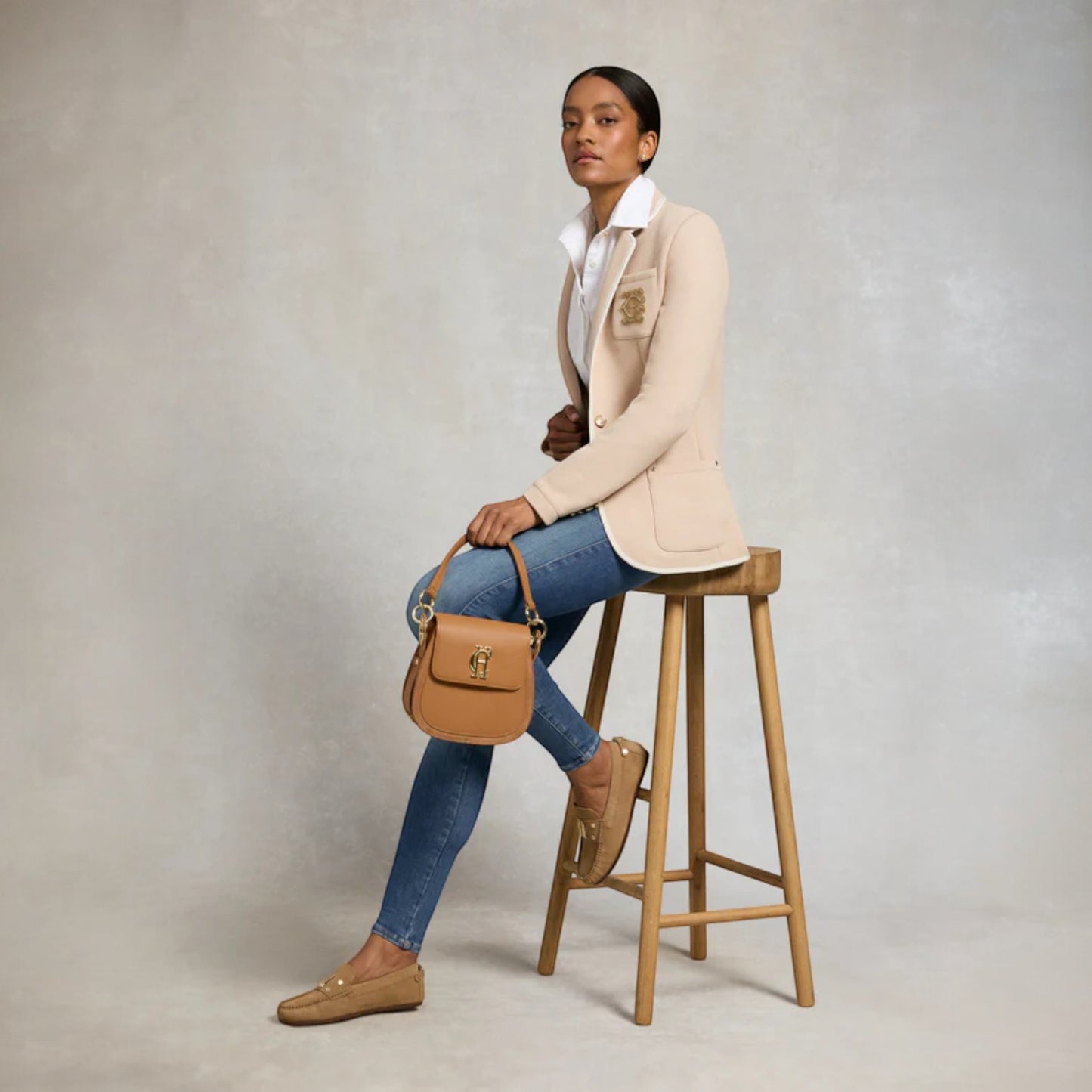 Holland Cooper The Driving Loafer Taupe