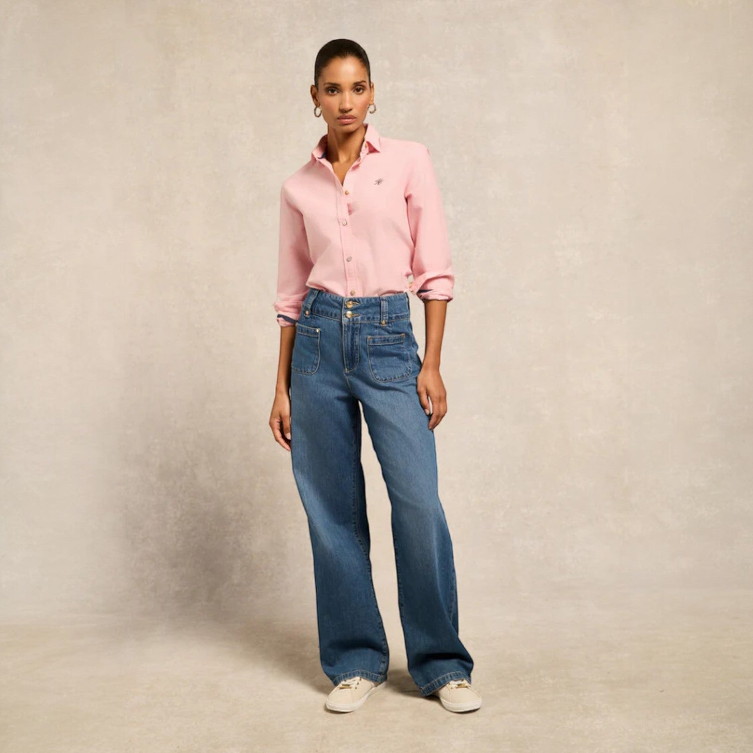 Holland Cooper Women's Oxford Shirt Pink