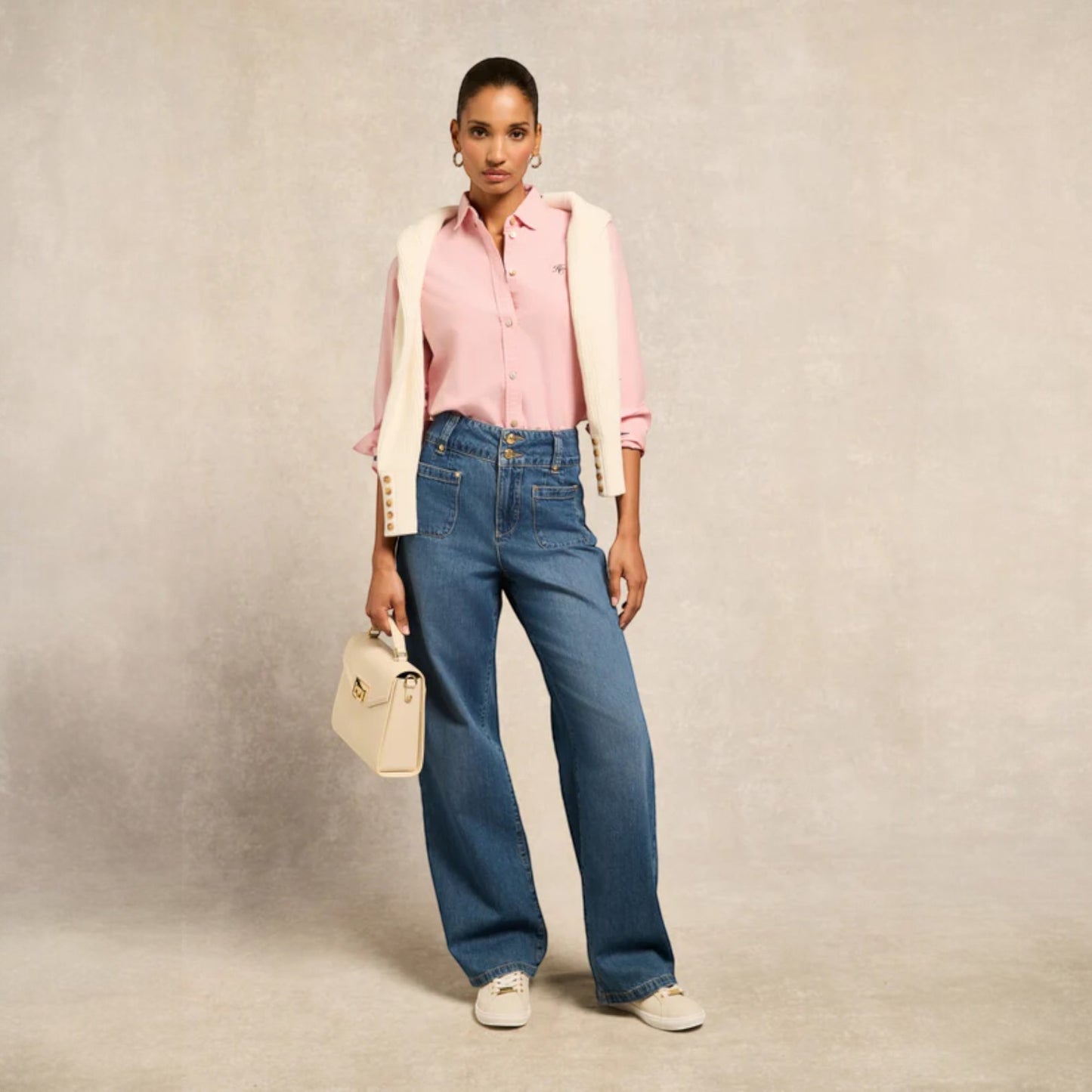 Holland Cooper Women's Oxford Shirt Pink