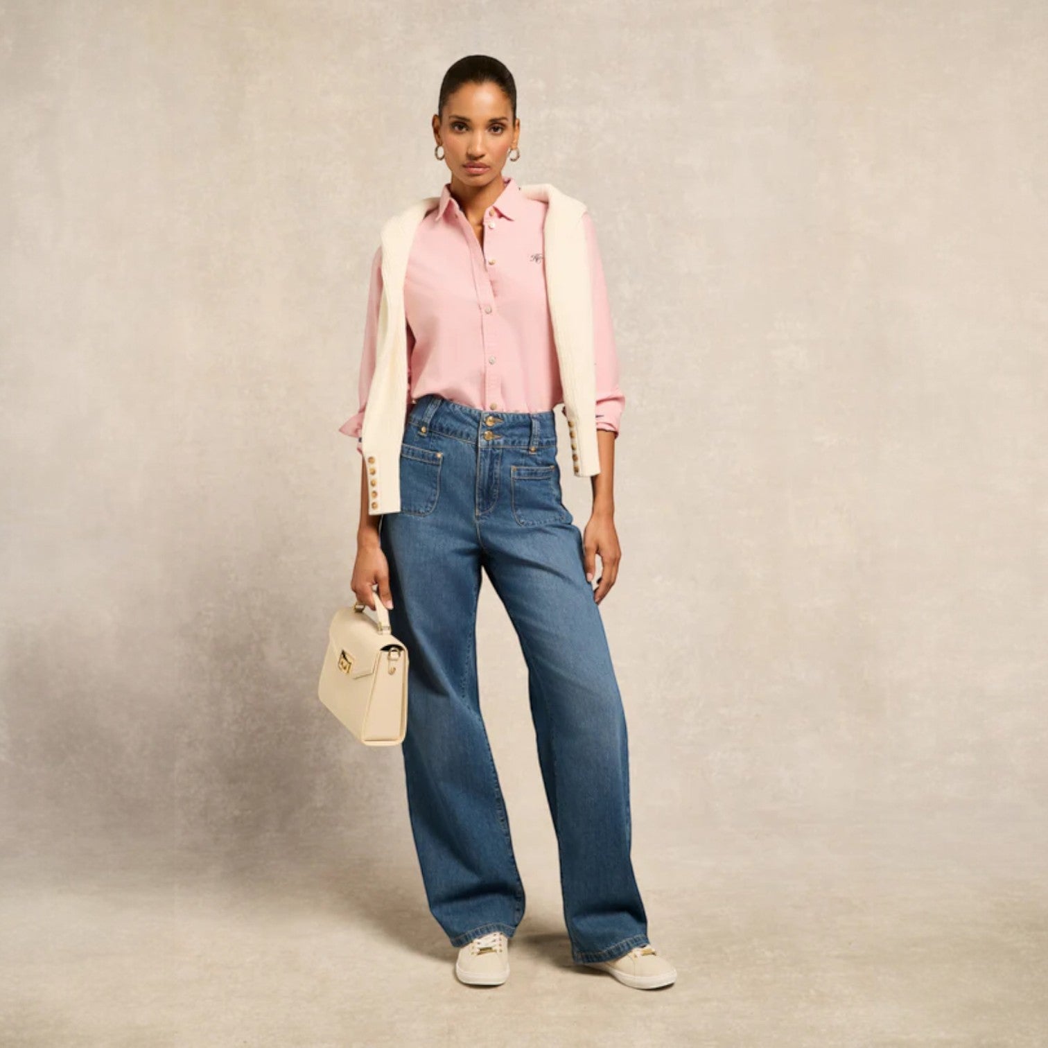 Holland Cooper Women's Oxford Shirt Pink