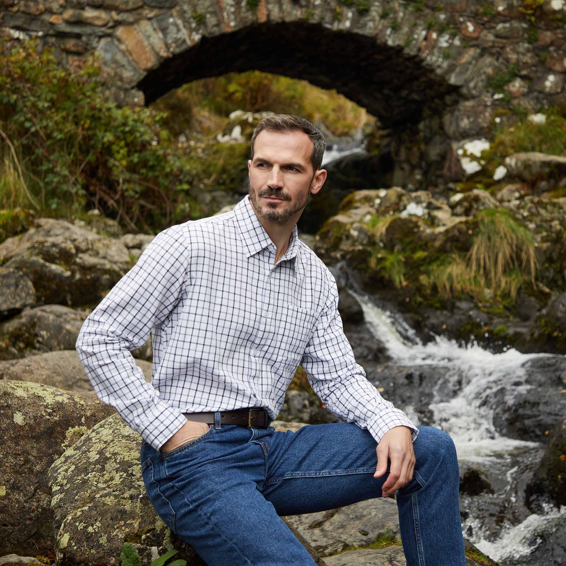 Ridgeline Men's Sedgebrook Shirt Navy/Storm