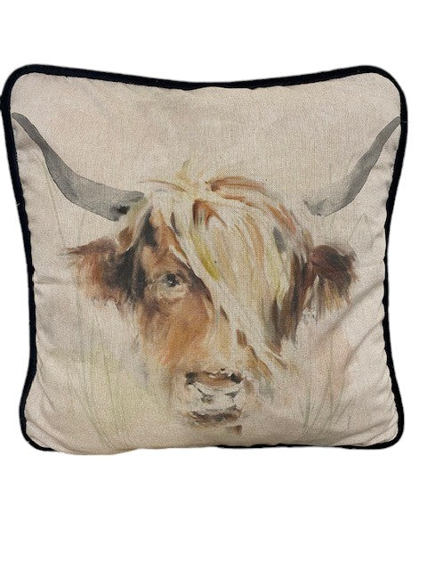 Lorna Jane Highland Cow Cushion