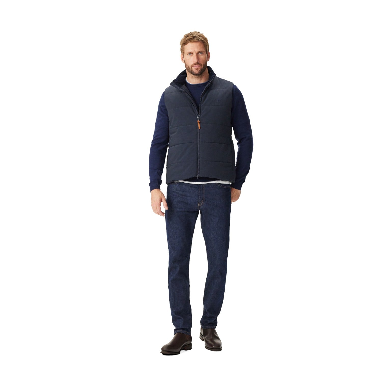 R.M.Williams Padstow Primaloft Fill Vest Navy