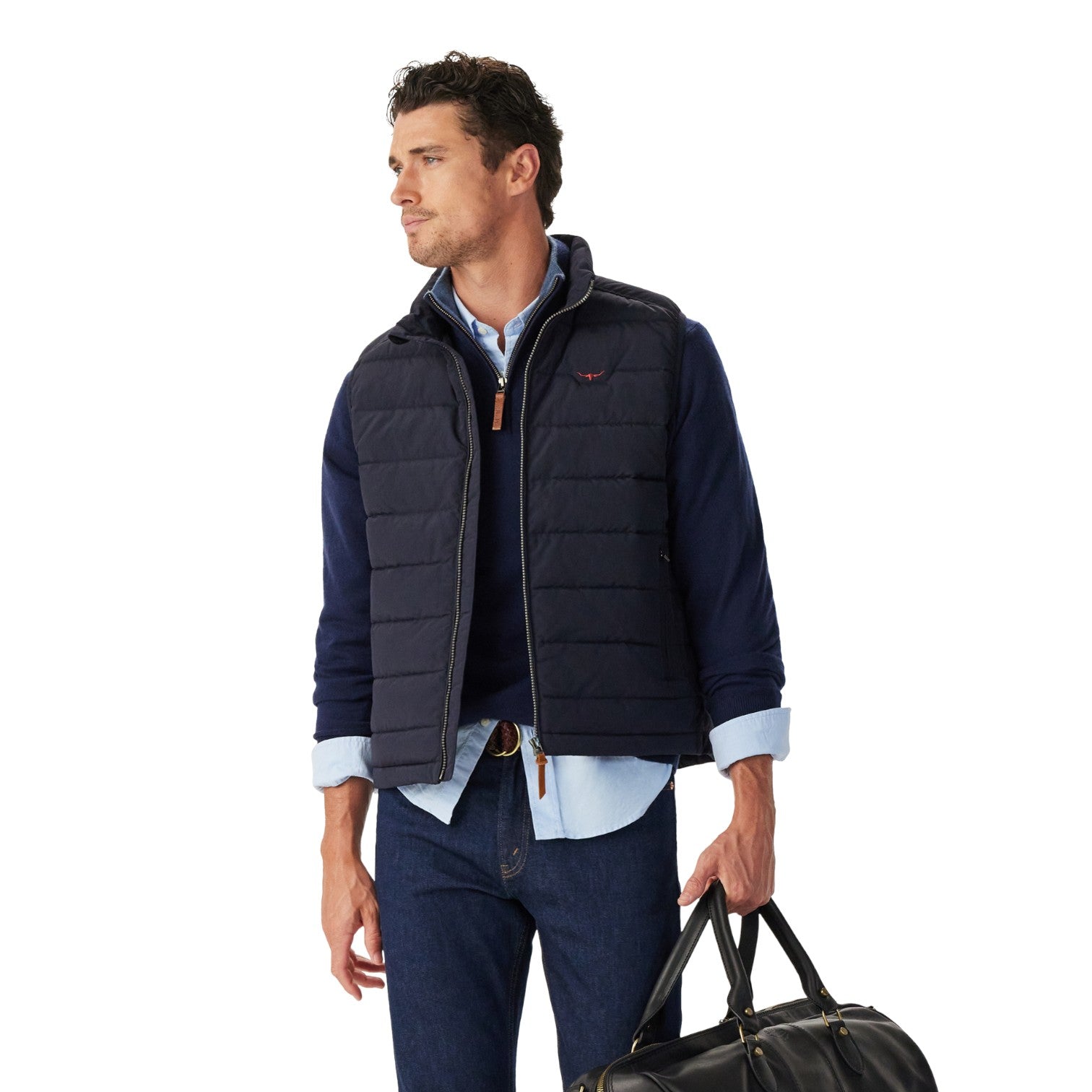 R.M. Williams Rydal Padded Vest Navy