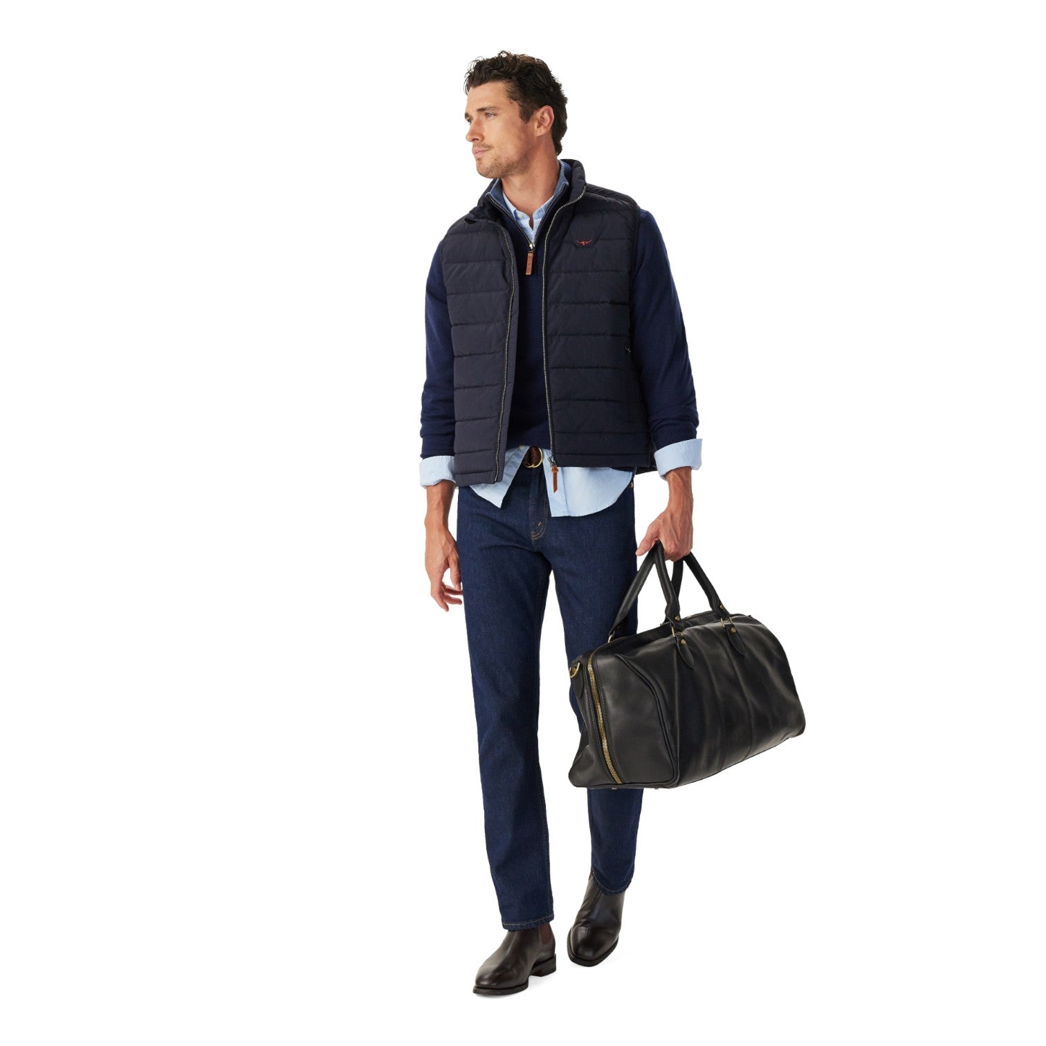 R.M. Williams Rydal Padded Vest Navy