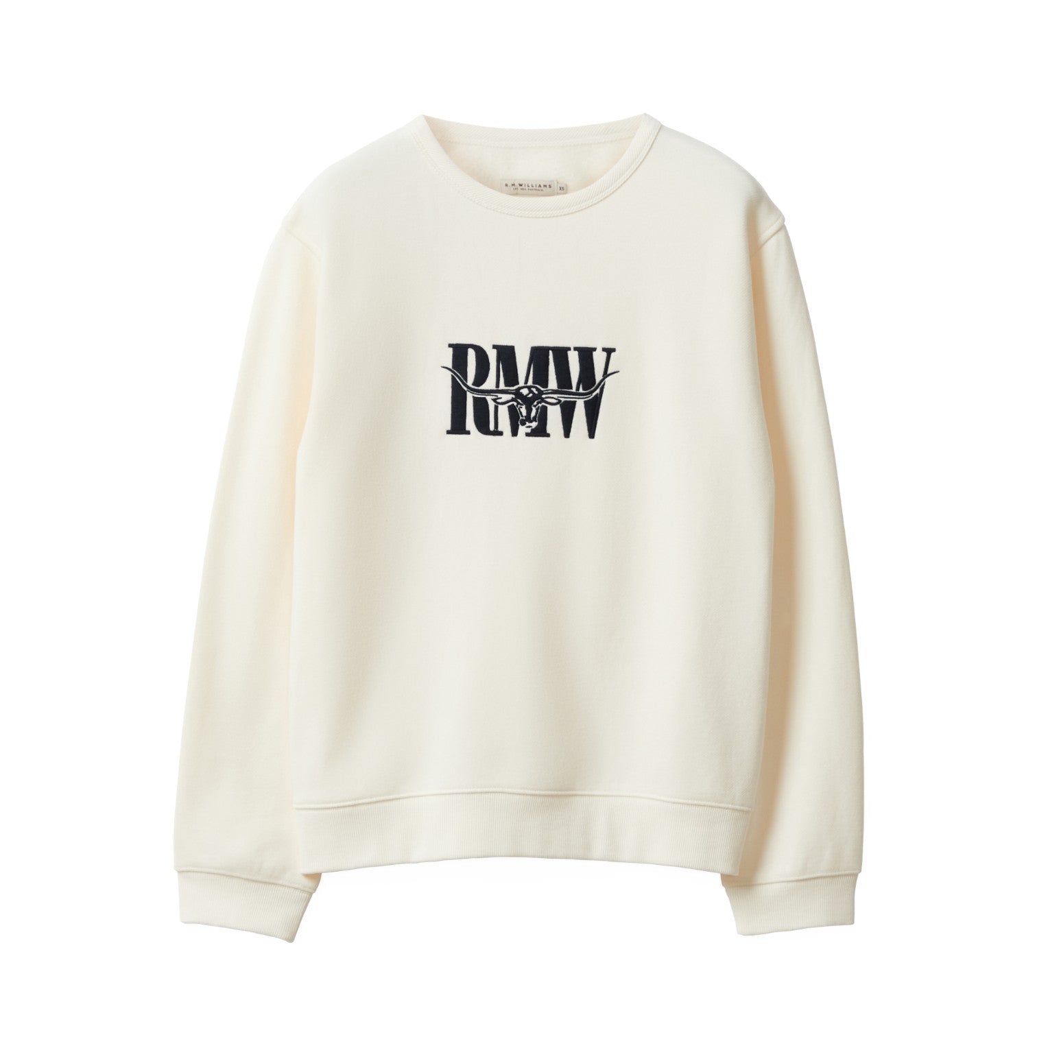 R.M.Williams Retro Logo Sweatshirt White