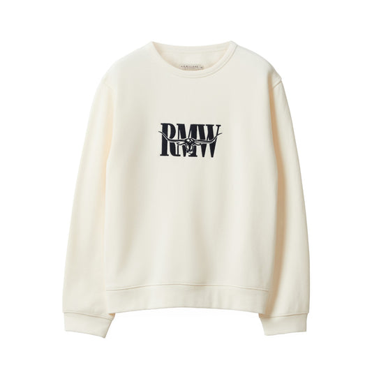 R.M.Williams Retro Logo Sweatshirt White