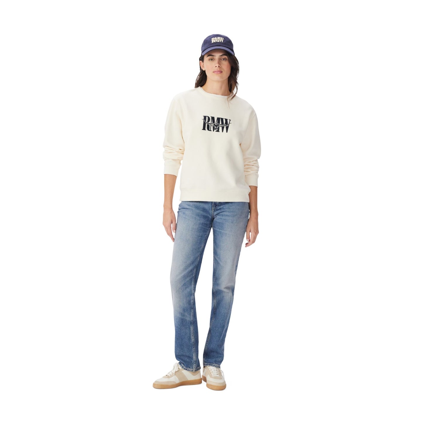R.M.Williams Retro Logo Sweatshirt White