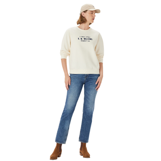 R.M.Williams Heritage Brushed Sweatshirt Ivory