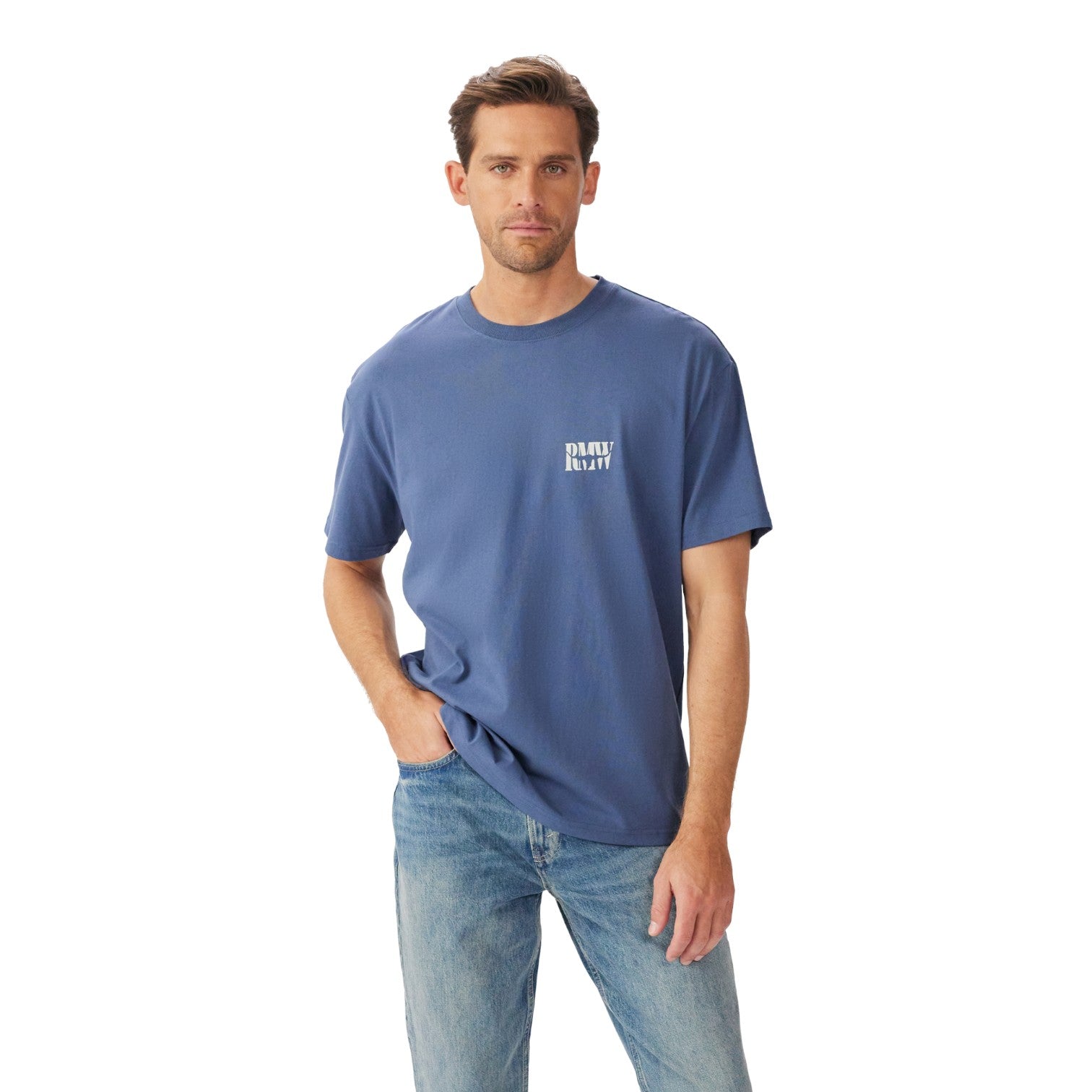 R.M.Williams Branded T-Shirt Blue