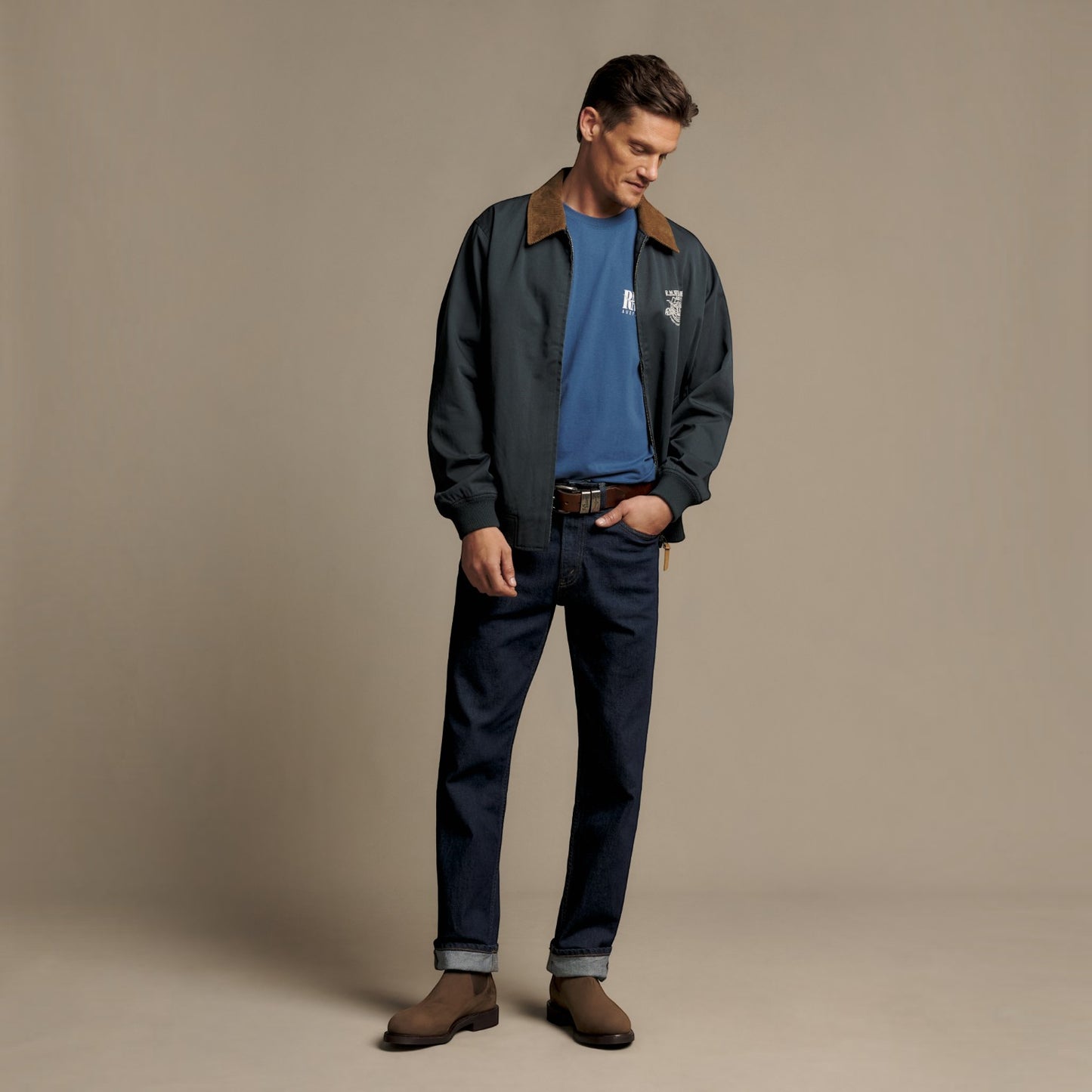R.M. Williams Classic RMW T-Shirt Mid Blue