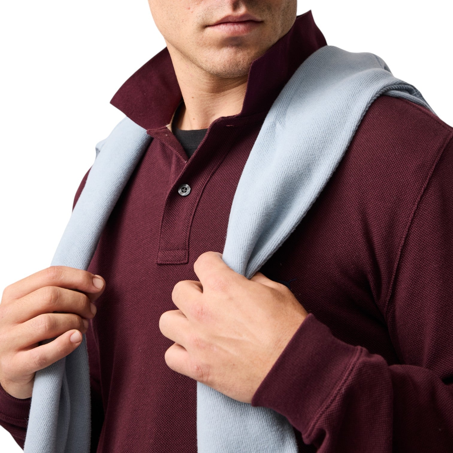 Rodd & Gunn Long Sleeve Gunn Polo Black Fig