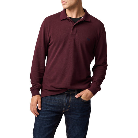 Rodd & Gunn Long Sleeve Gunn Polo Black Fig