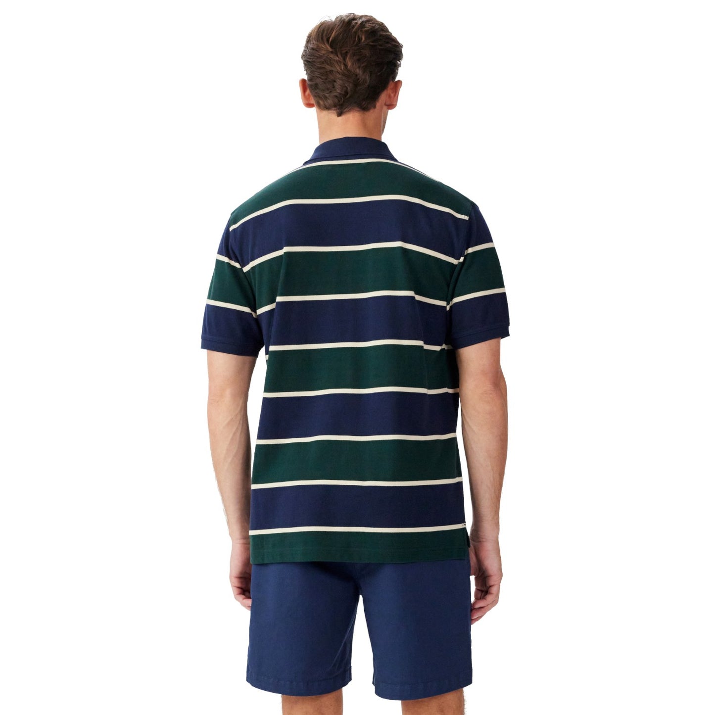 R.M. Williams Bright Polo Navy Green Cream