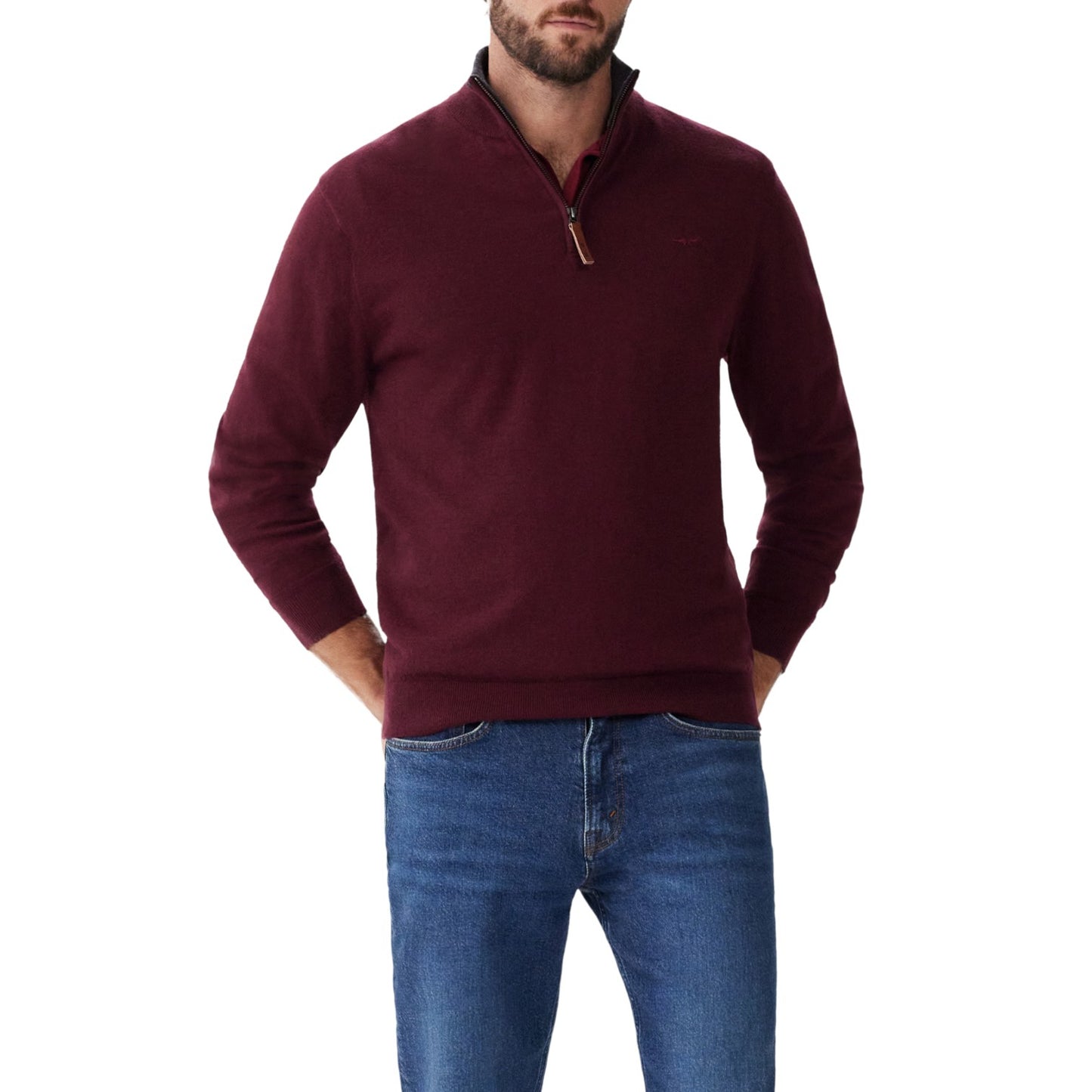 R.M.Williams Ernest Sweater - Burgundy