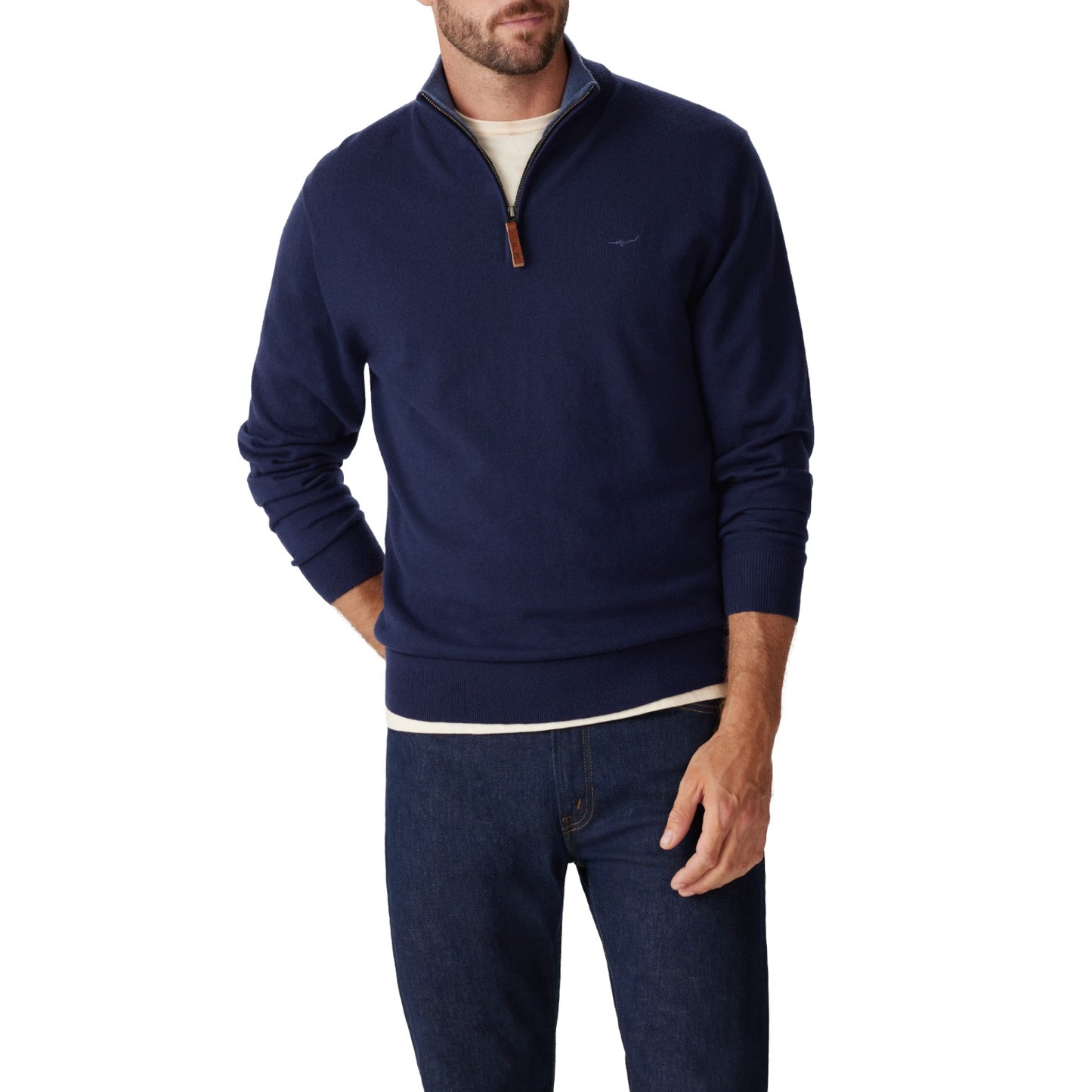 R.M.Williams Ernest Sweater - Navy