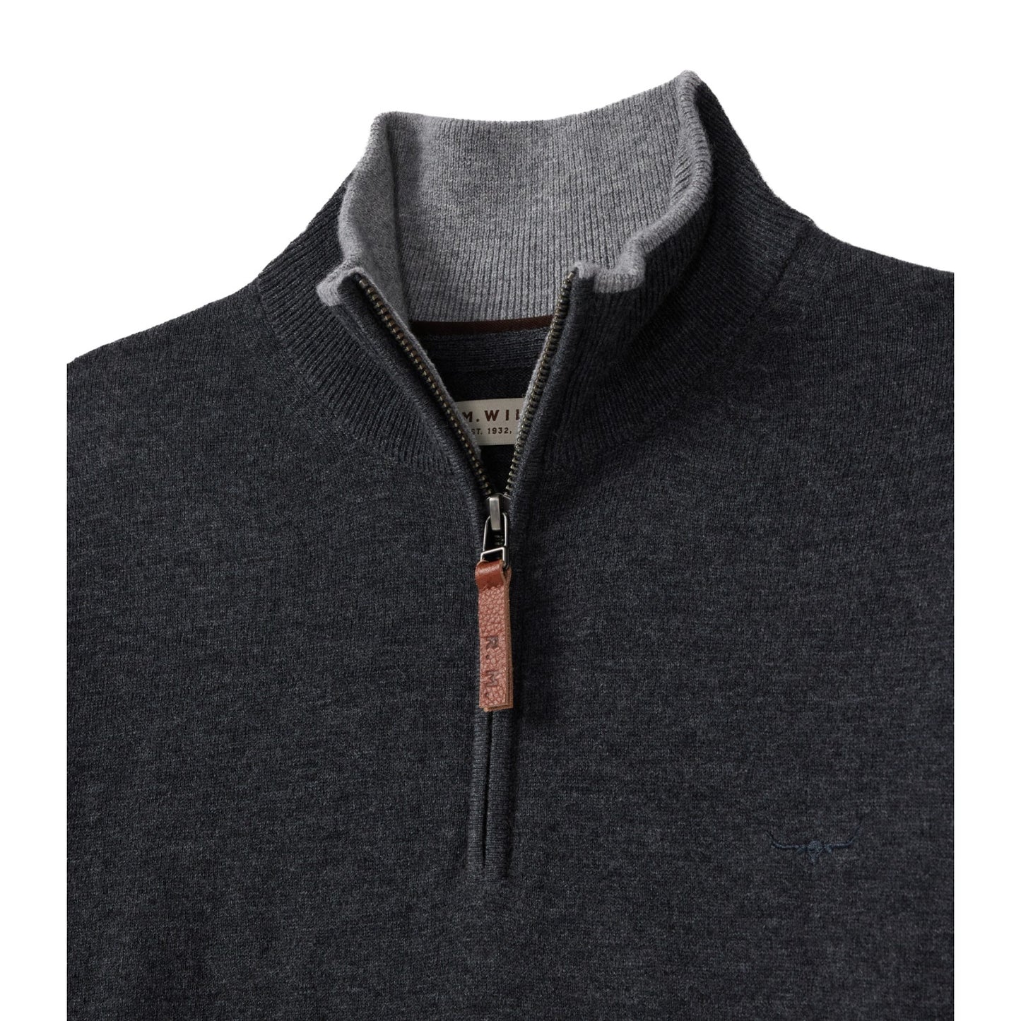 R.M.Williams Ernest Sweater - Charcoal