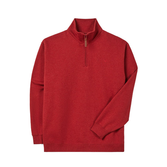 R.M.Williams Mulyungarie 1/4 Zip Sweatshirt Red