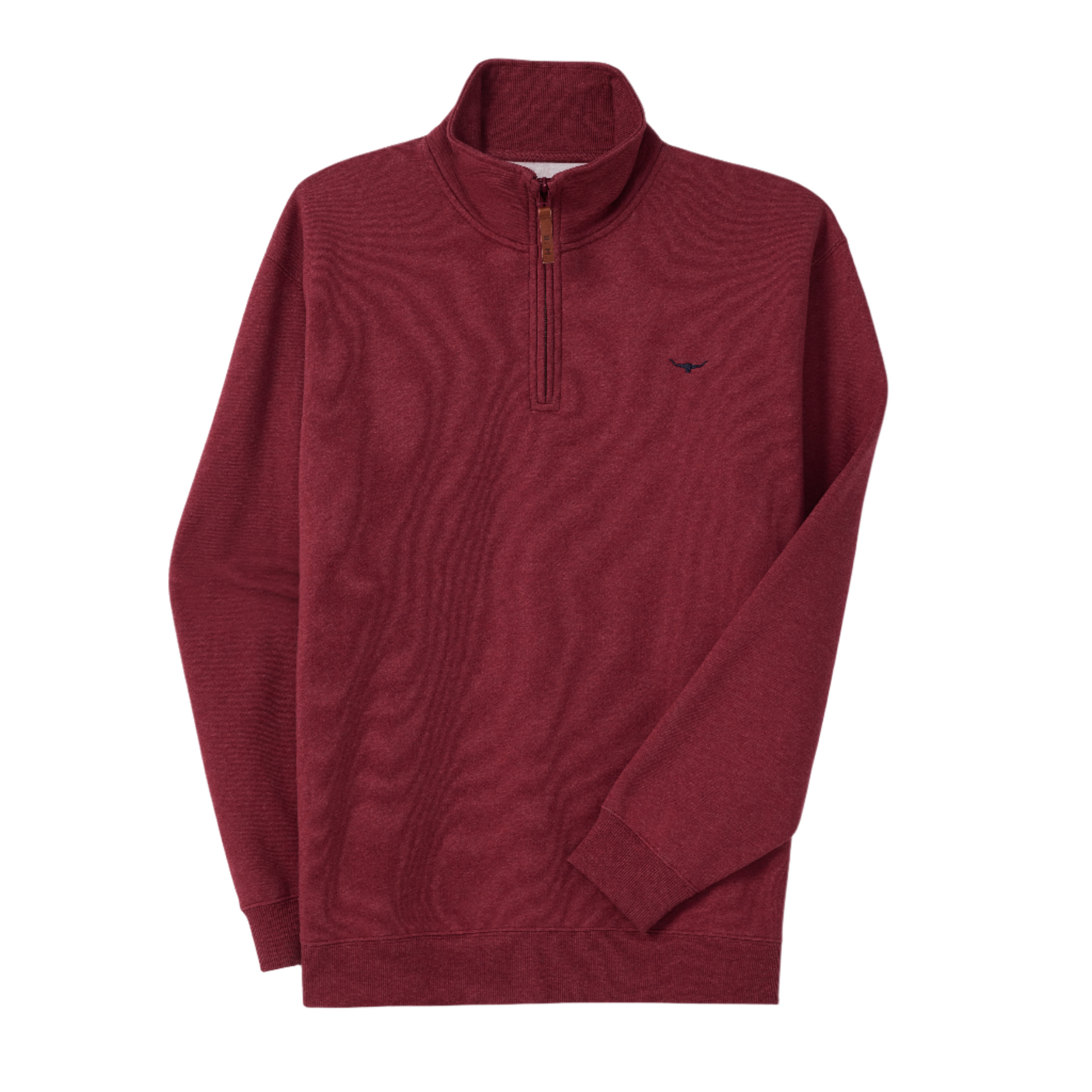 R.M. Williams Mulyungarie 1/4 Zip Sweatshirt Red Marle