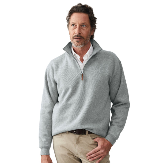 R.M. Williams Mulyungarie 1/4 Zip Sweatshirt Grey Marle
