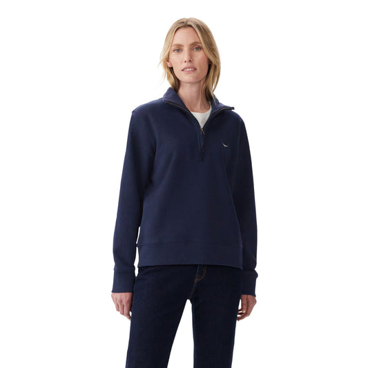 R.M.Williams Trickett 1/4 Zip Sweatshirt - Navy