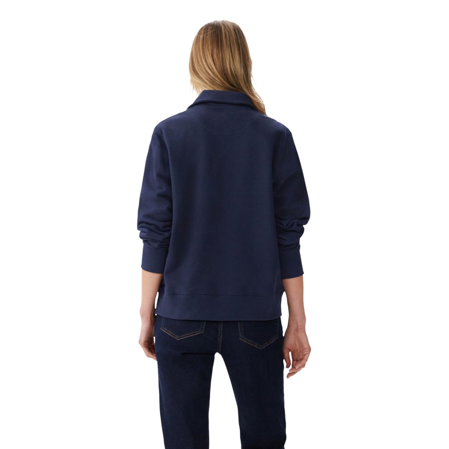 R.M.Williams Trickett 1/4 Zip Sweatshirt - Navy