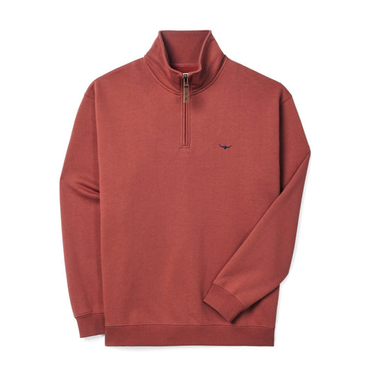 R.M.Williams Mulyungarie 1/4 Zip Sweatshirt Red