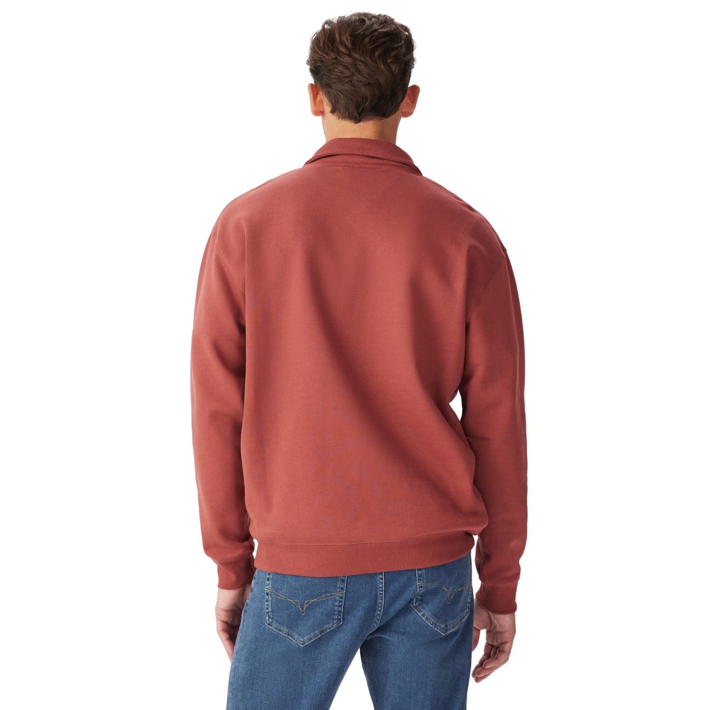 R.M.Williams Mulyungarie 1/4 Zip Sweatshirt Red