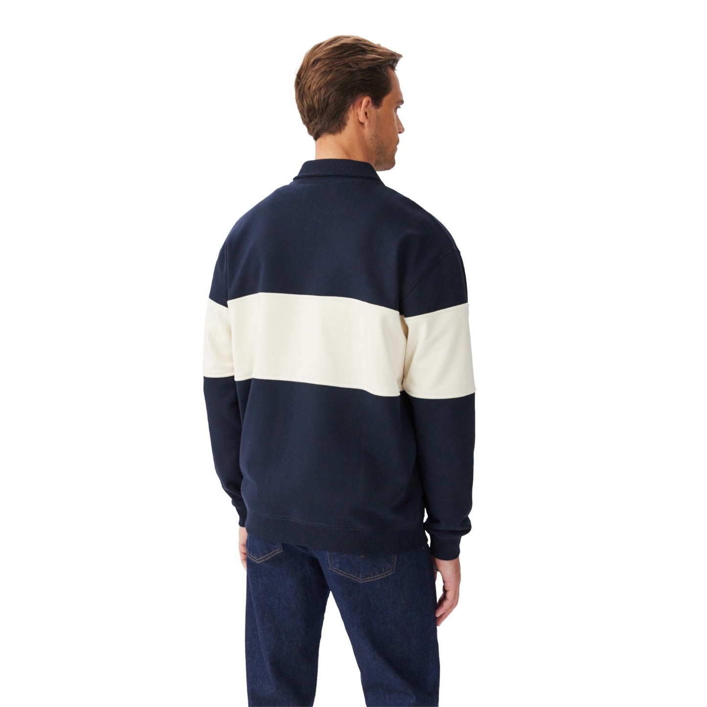 R.M.Williams Heritage 1/4 Zip Sweatshirt Navy