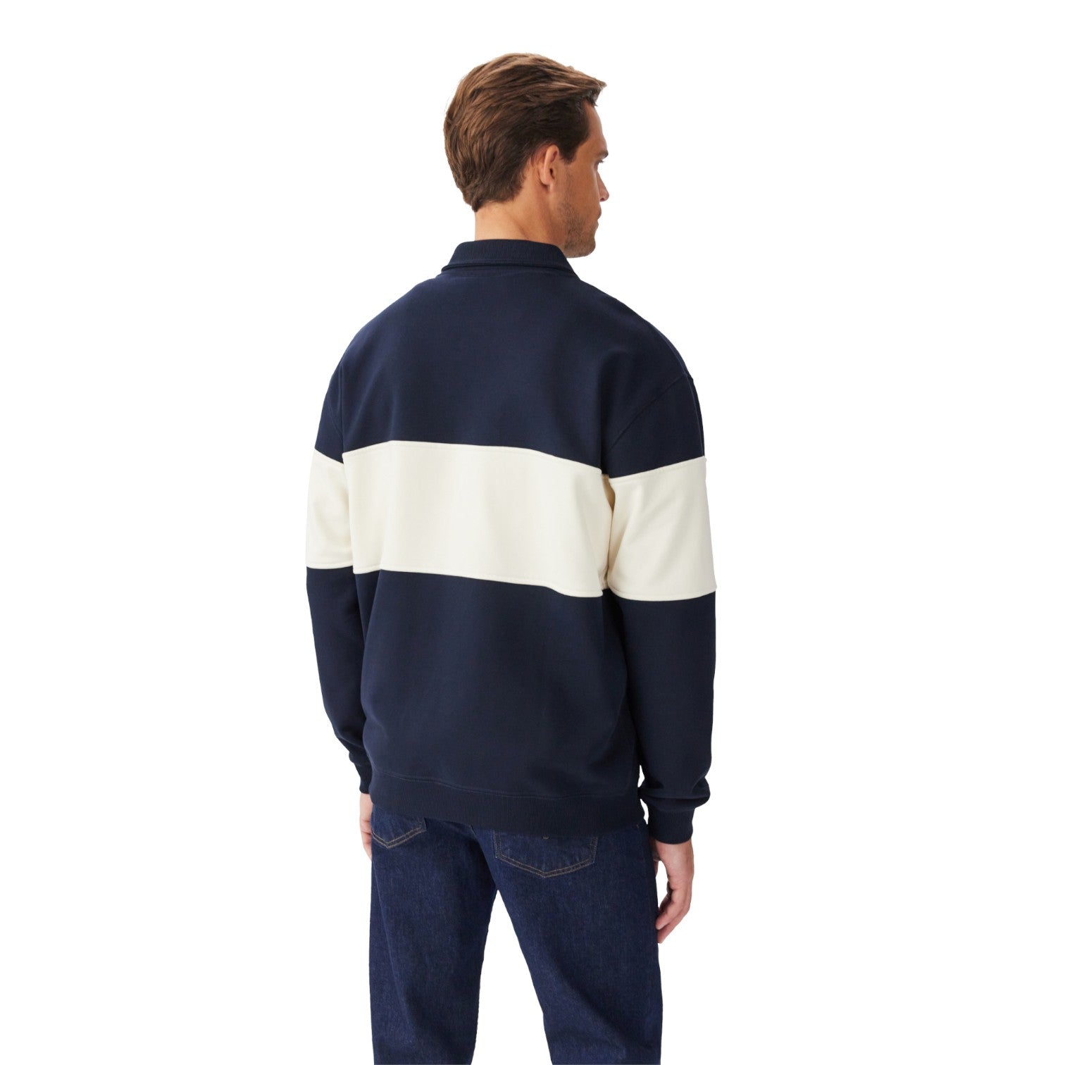 R.M.Williams Heritage 1/4 Zip Sweatshirt Navy