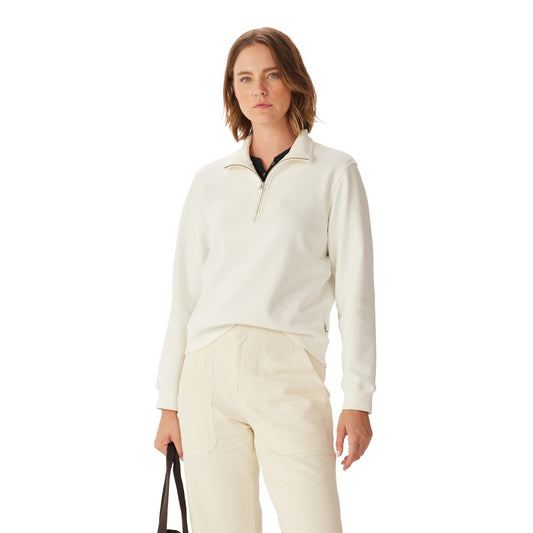 R.M.Williams Trickett 1/4 Zip Sweatshirt Off White