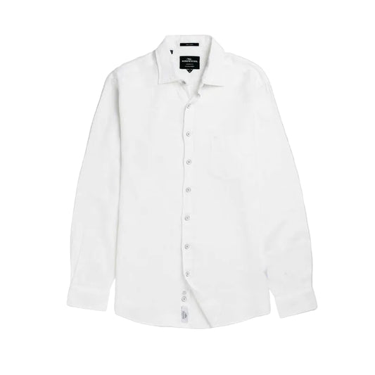 Rodd & Gunn Coromandel Sports Fit Linen Shirt Snow