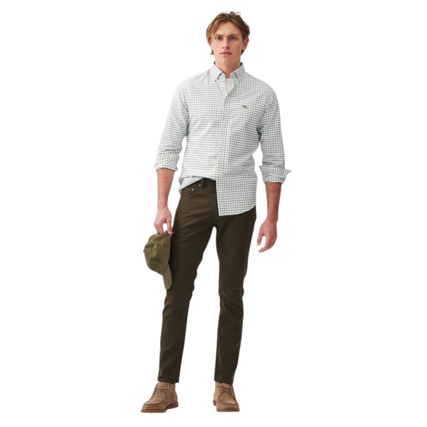 Rodd & Gunn Gunn Check Oxford 3 Shirt Olive