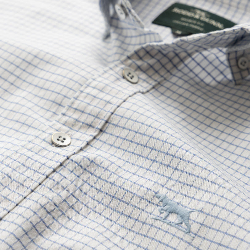 Rodd & Gunn Oxford Riverhead Check Shirt Dusk Blue