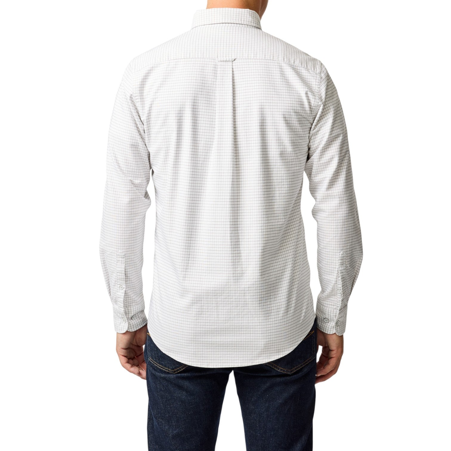 Rodd & Gunn Gunn Check Oxford 5 Pebble