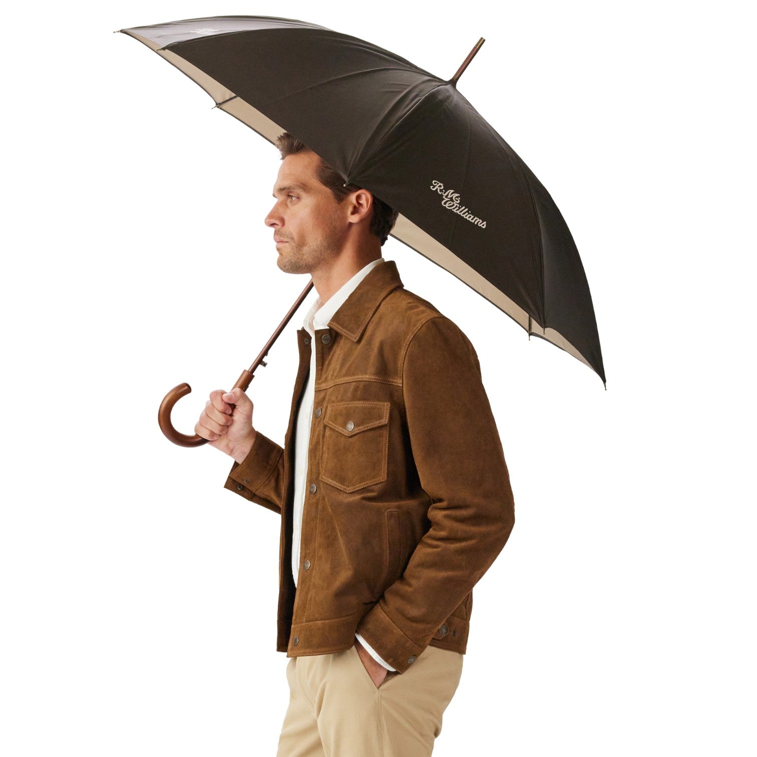 R.M.Williams Golf Umbrella Chestnut