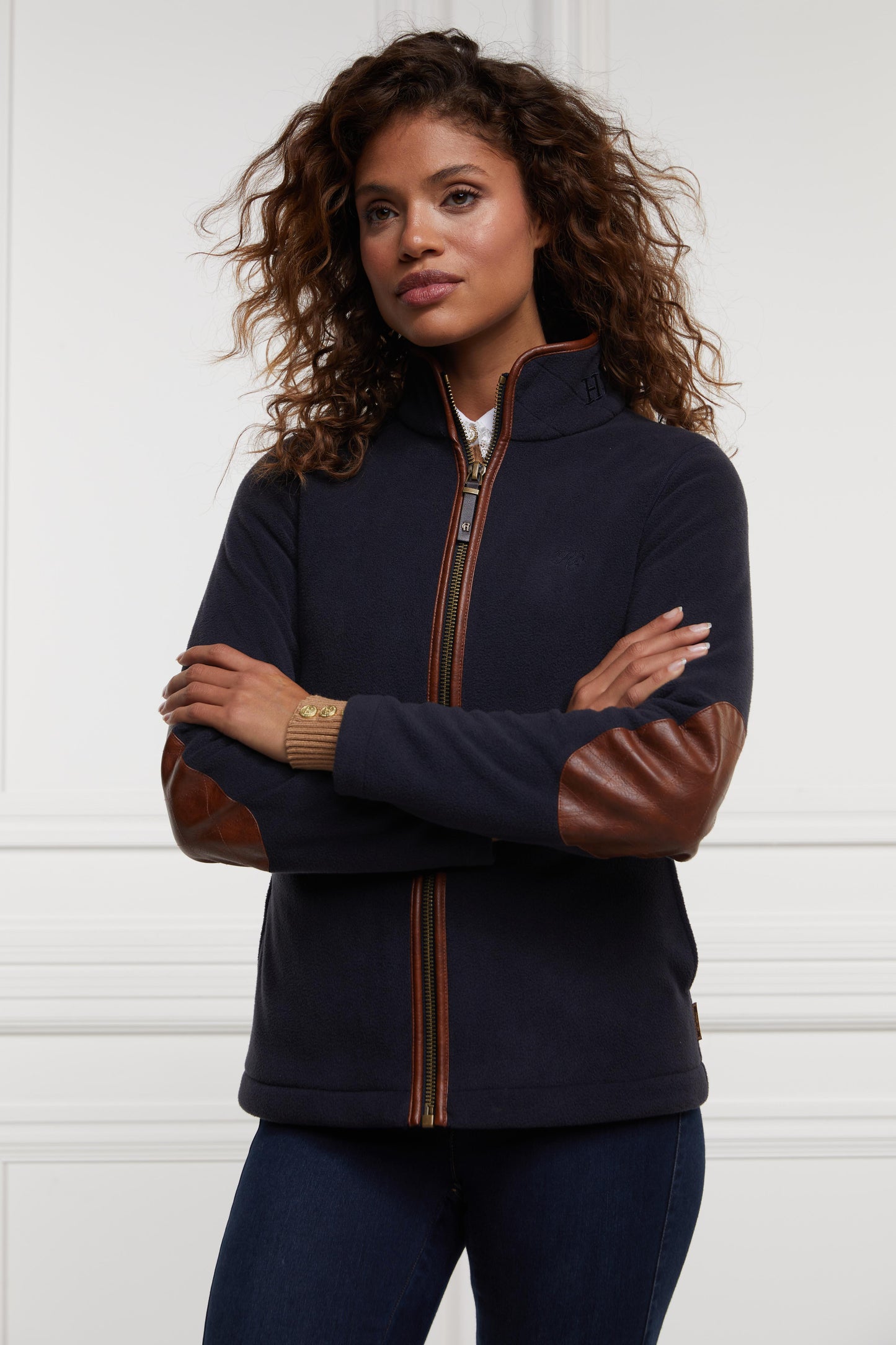 Holland Cooper Country Fleece Jacket Ink Navy