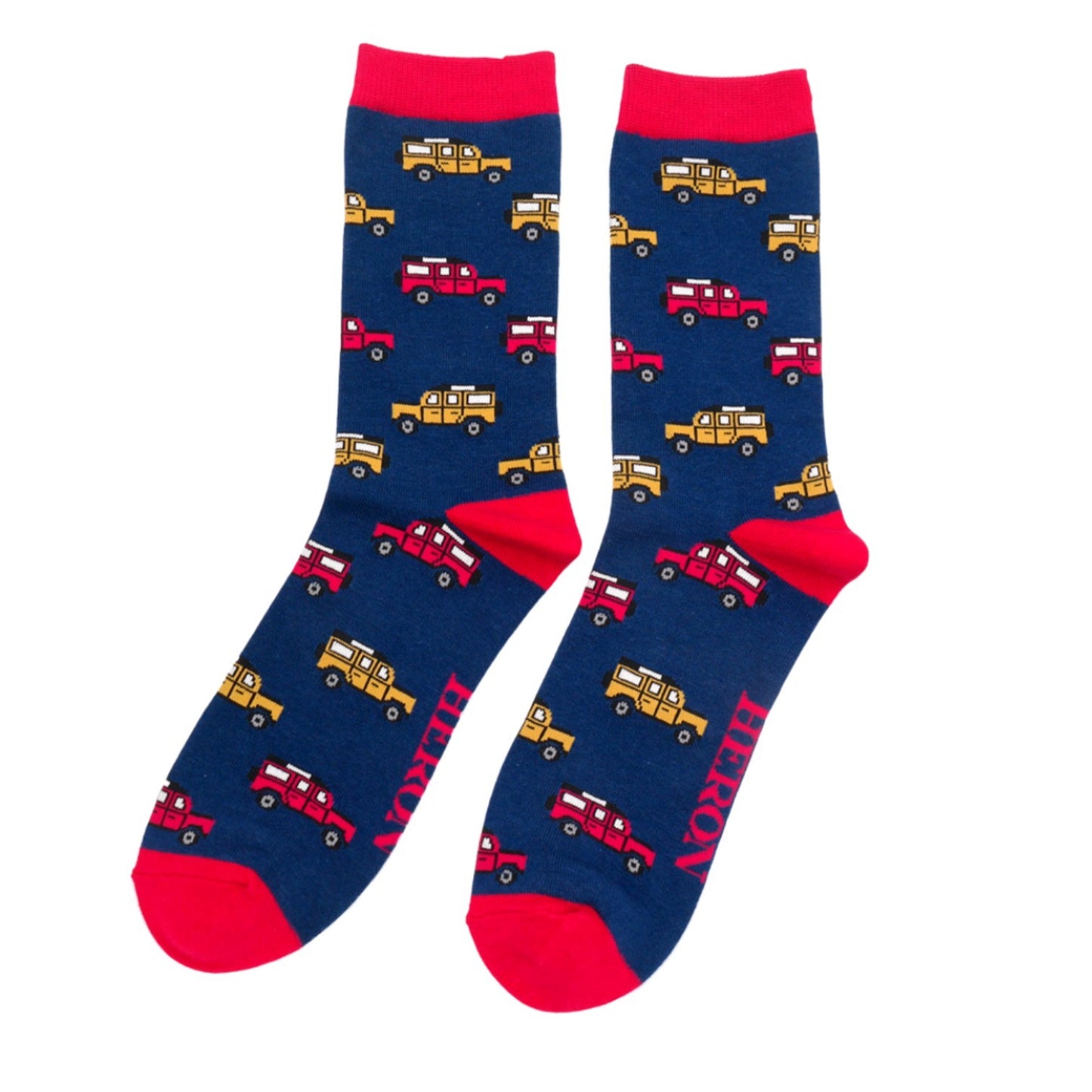 Mr Heron Jeep Socks Navy