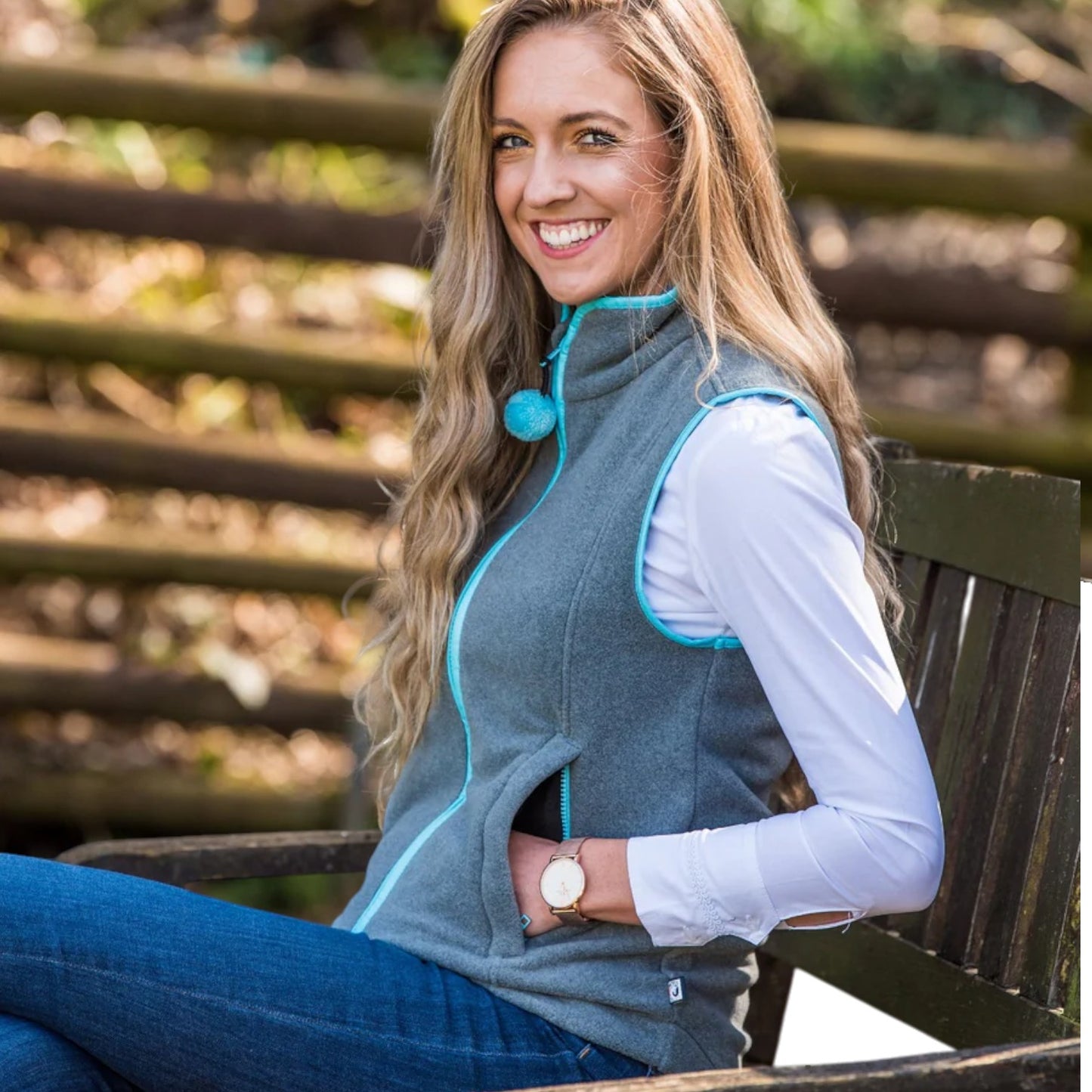 Nattily Dressed Fleece Gilet Grey