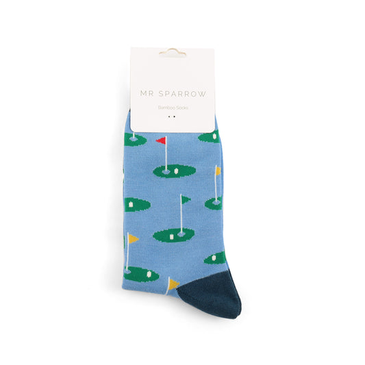 Mr Sparrow Golf Sky Sock