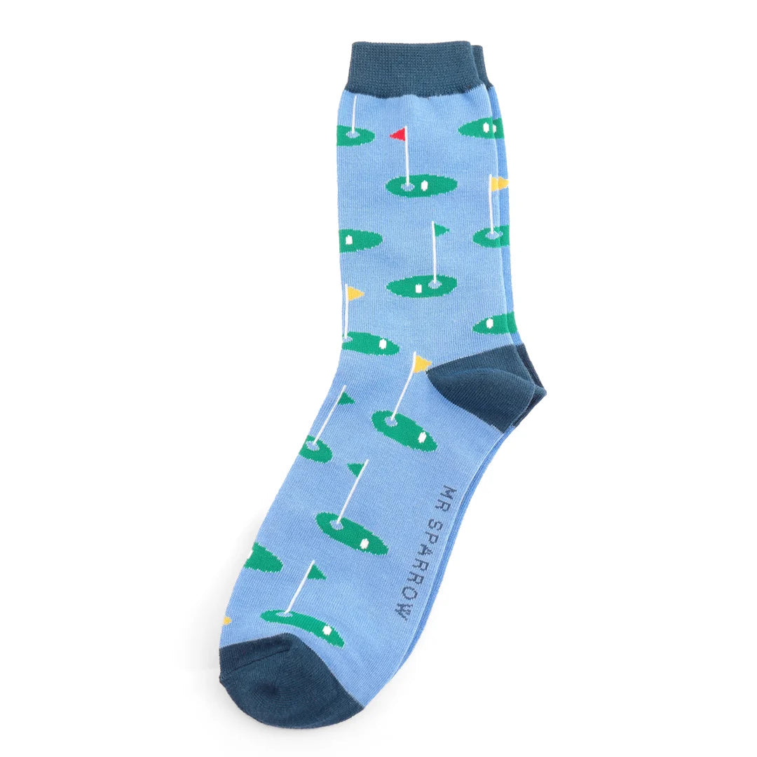 Mr Sparrow Golf Sky Sock