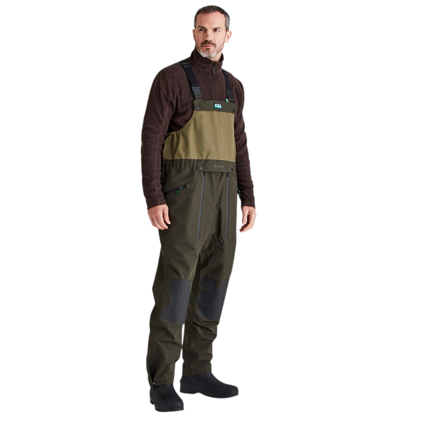 Ridgeline Men's Agri Pro Bib and Brace Deep Forest