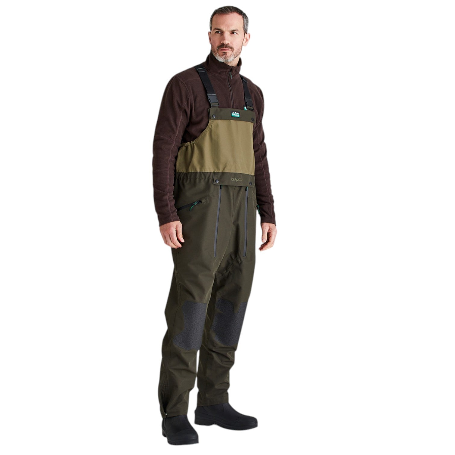 Ridgeline Men's Agri Pro Bib and Brace Deep Forest