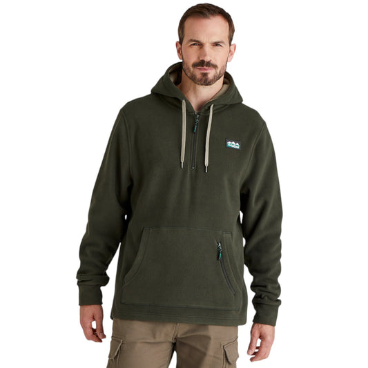 Ridgeline Men's Ballistic Fleece Hoodie Deep Forest