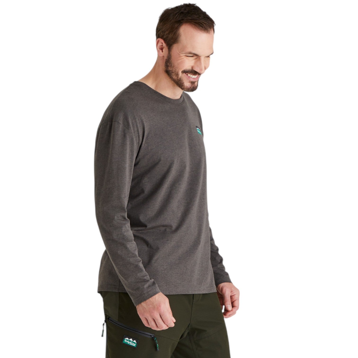 Ridgeline Men's Baseline Top Light Bark Mix